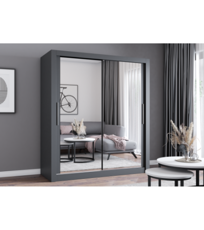 Armoire Miro 180 cm avec miroir
