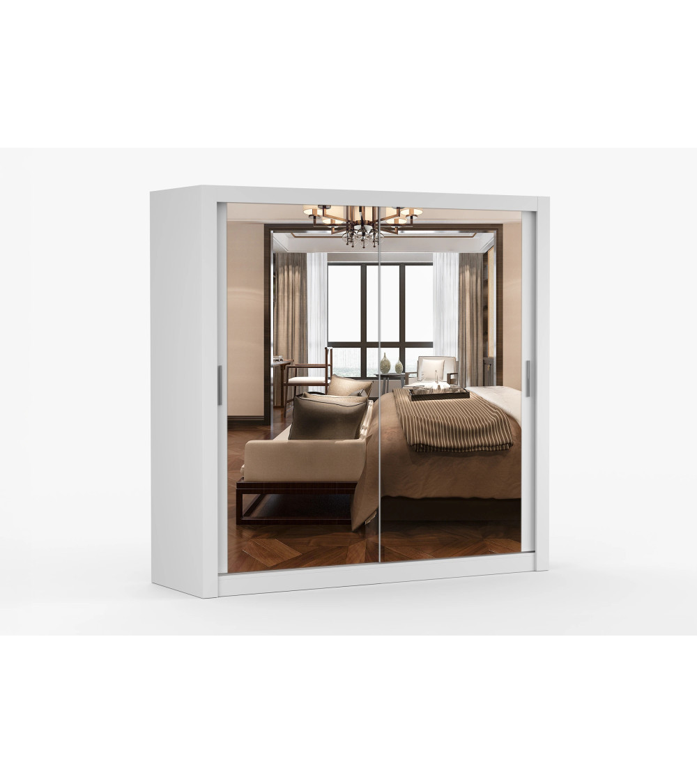 Armoire Maer 203 cm avec miroir