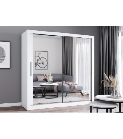 Armoire Maer 203 cm avec miroir