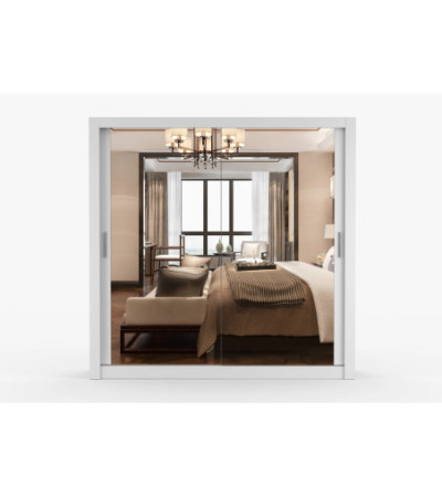 Armoire Maer 203 cm avec miroir