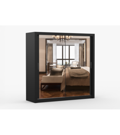 Armoire Maer 203 cm avec miroir
