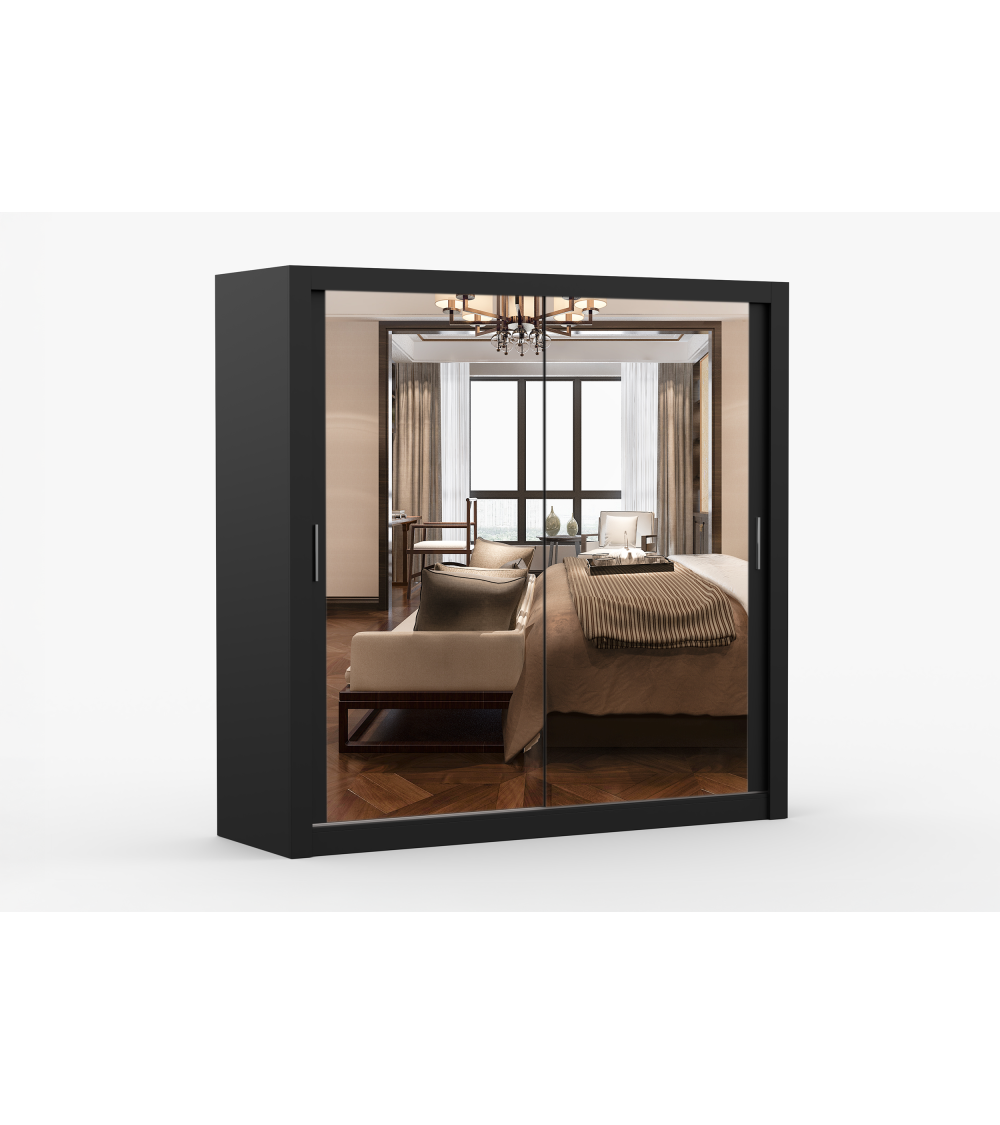 Armoire Maer 203 cm avec miroir