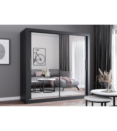 Armoire Maer 203 cm avec miroir