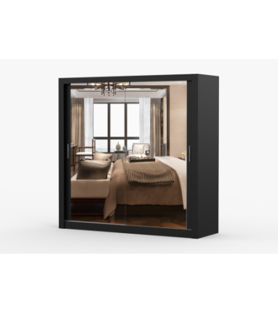 Armoire Maer 203 cm avec miroir