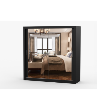 Armoire Maer 203 cm avec miroir
