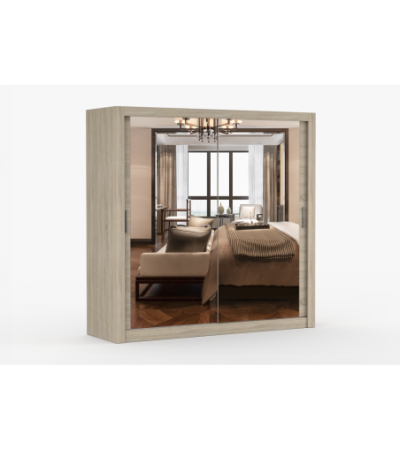 Armoire Maer 203 cm avec miroir