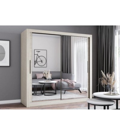 Armoire Maer 203 cm avec miroir
