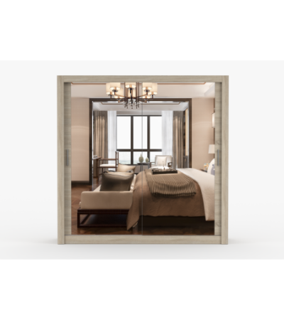 Armoire Maer 203 cm avec miroir