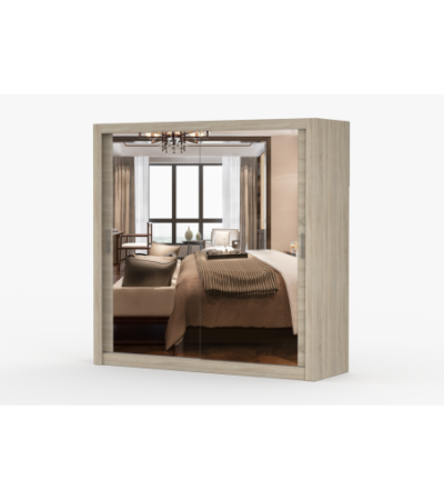 Armoire Maer 203 cm avec miroir