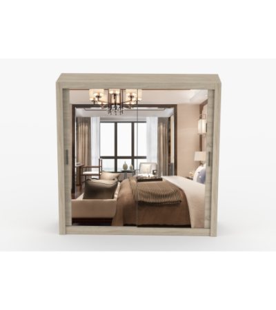 Armoire Maer 203 cm avec miroir