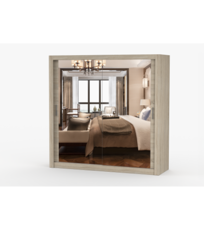 Armoire Maer 203 cm avec miroir