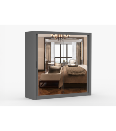 Armoire Maer 203 cm avec miroir