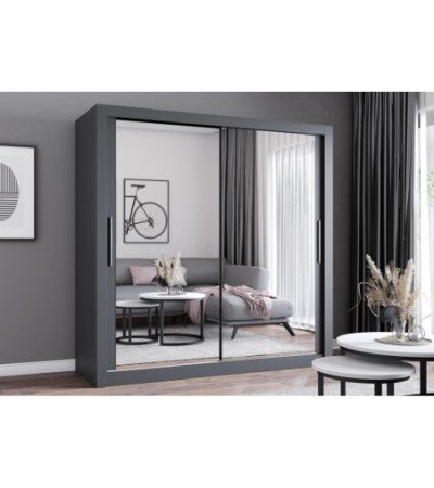 Armoire Maer 203 cm avec miroir