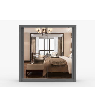 Armoire Maer 203 cm avec miroir