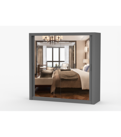 Armoire Maer 203 cm avec miroir