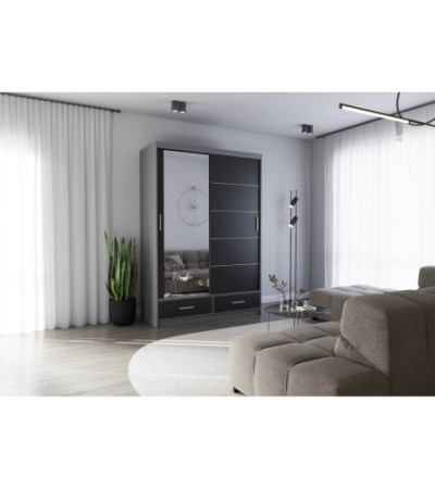 Armoire Silvana 150 cm avec miroir
