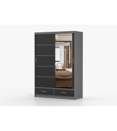 Armoire Silvana 150 cm avec miroir