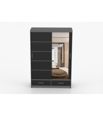Armoire Silvana 150 cm avec miroir