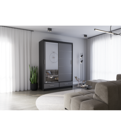 Armoire Silvana 150 cm avec miroir