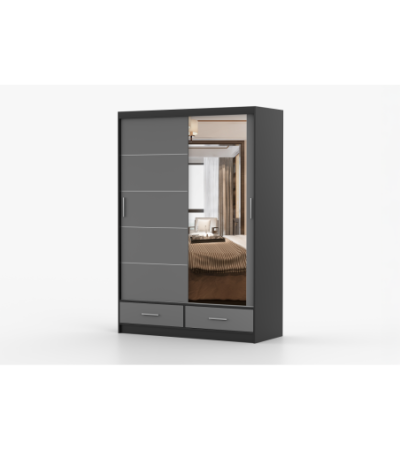 Armoire Silvana 150 cm avec miroir