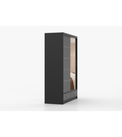 Armoire Silvana 150 cm avec miroir