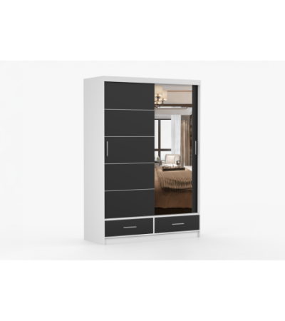 Armoire Silvana 150 cm avec miroir