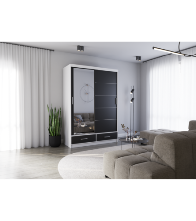 Armoire Silvana 150 cm avec miroir