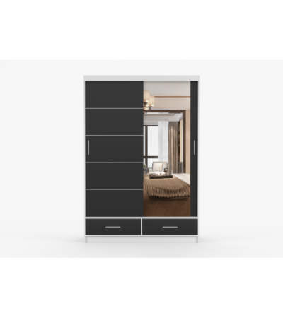 Armoire Silvana 150 cm avec miroir