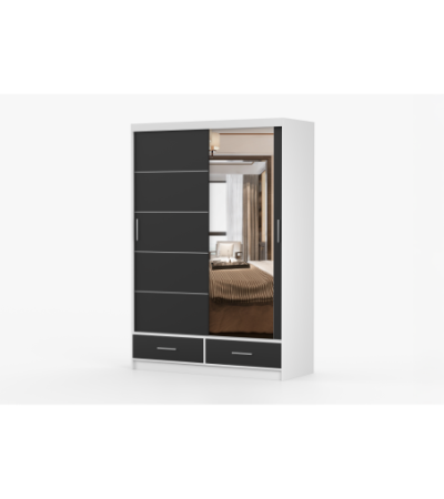 Armoire Silvana 150 cm avec miroir