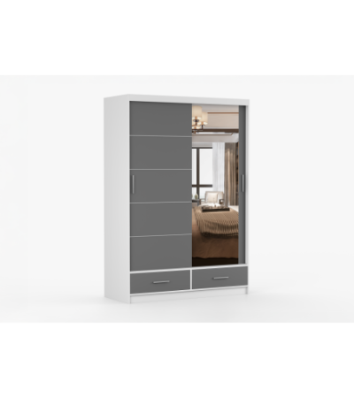 Armoire Silvana 150 cm avec miroir