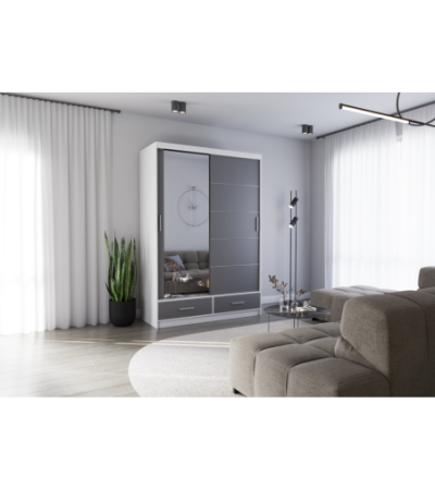 Armoire Silvana 150 cm avec miroir