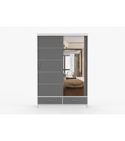 Armoire Silvana 150 cm avec miroir