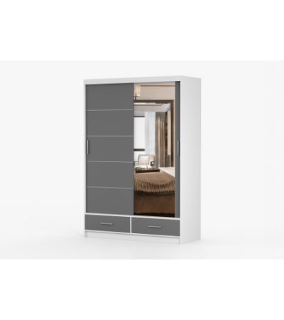 Armoire Silvana 150 cm avec miroir