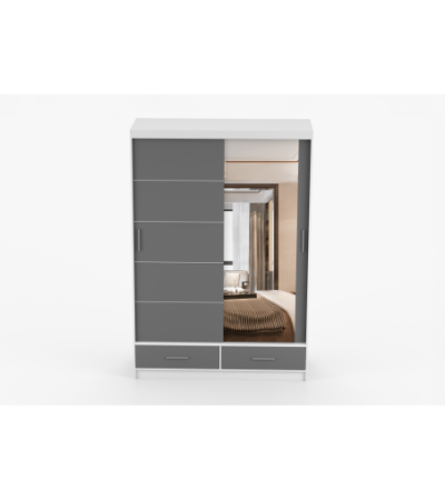 Armoire Silvana 150 cm avec miroir