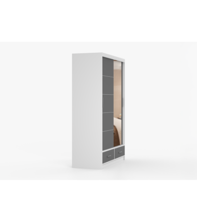 Armoire Silvana 150 cm avec miroir
