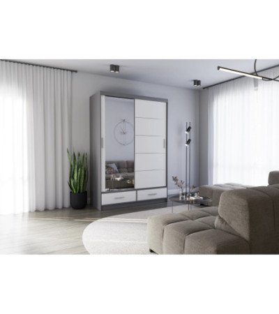 Armoire Silvana 150 cm avec miroir