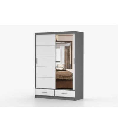 Armoire Silvana 150 cm avec miroir