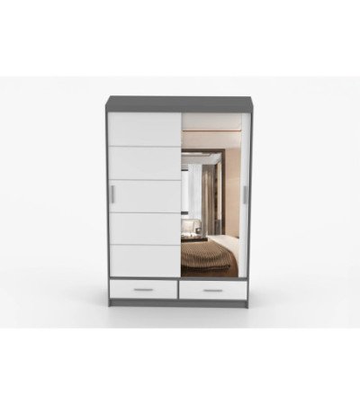 Armoire Silvana 150 cm avec miroir