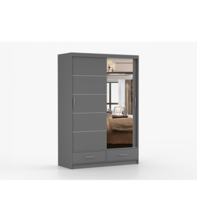 Armoire Silvana 150 cm avec miroir