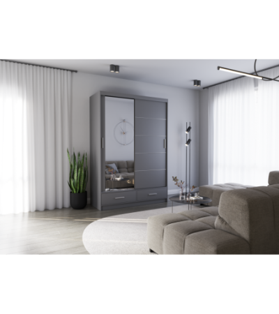 Armoire Silvana 150 cm avec miroir