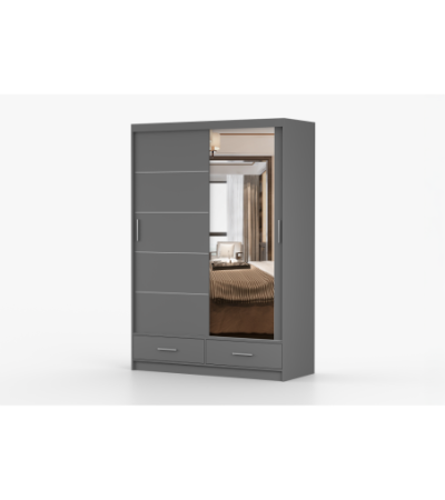 Armoire Silvana 150 cm avec miroir