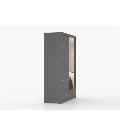 Armoire Silvana 150 cm avec miroir