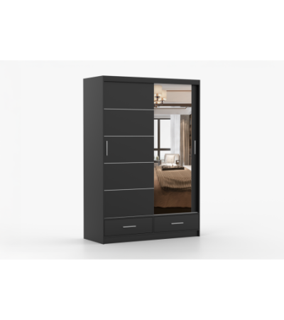 Armoire Silvana 150 cm avec miroir