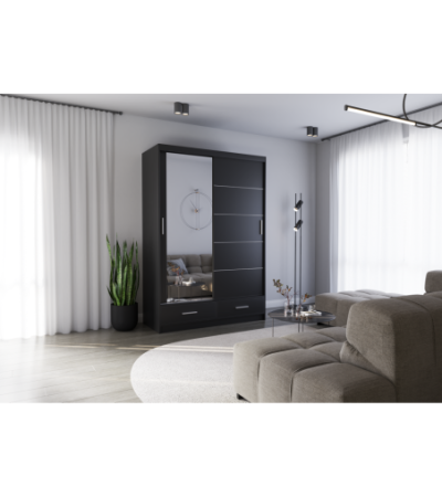 Armoire Silvana 150 cm avec miroir