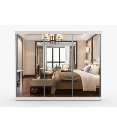 Armoire Milanor 250 cm avec miroir