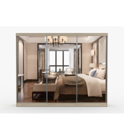 Armoire Milanor 250 cm avec miroir