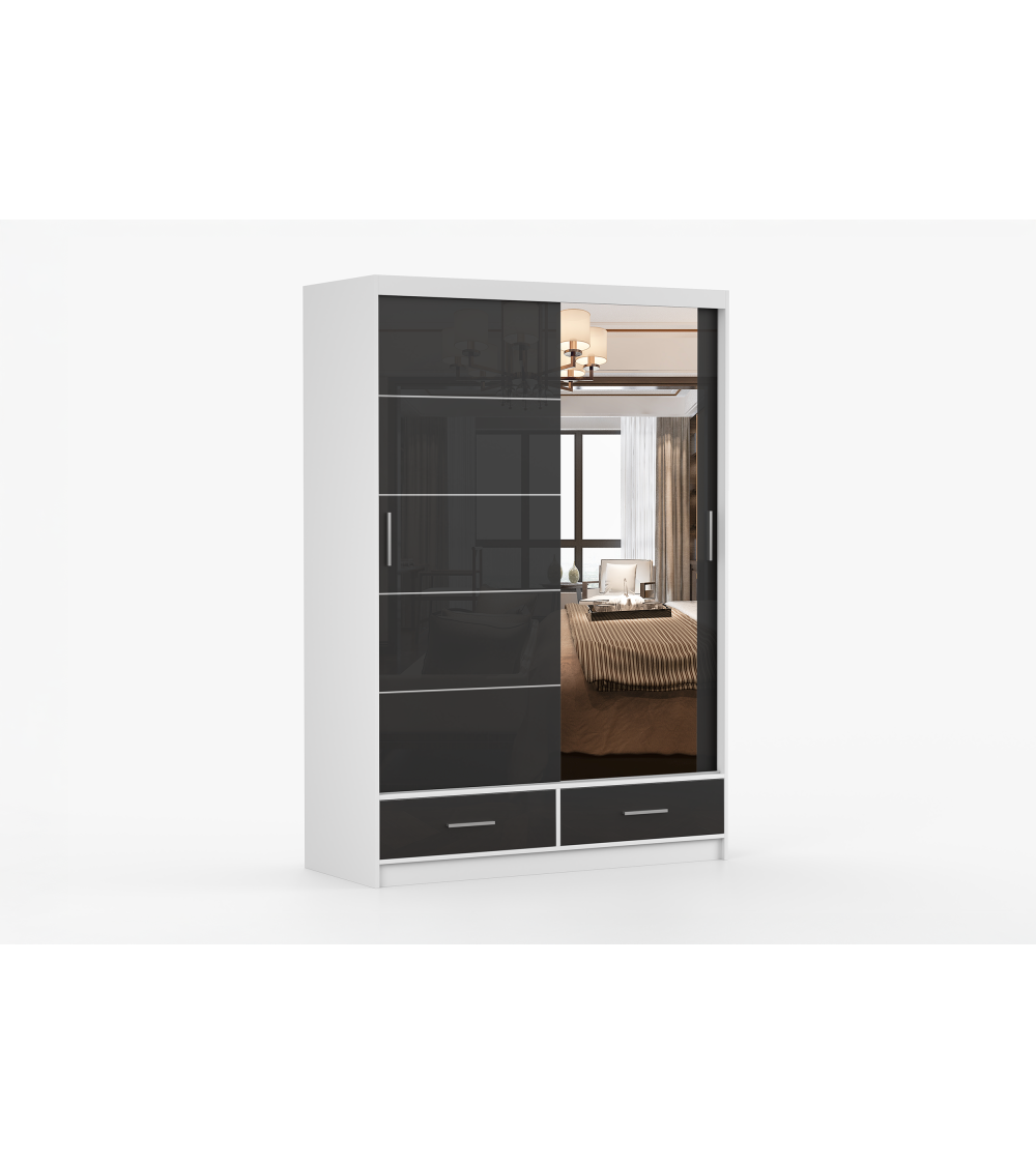 Armoire Saphina 150 cm avec miroir