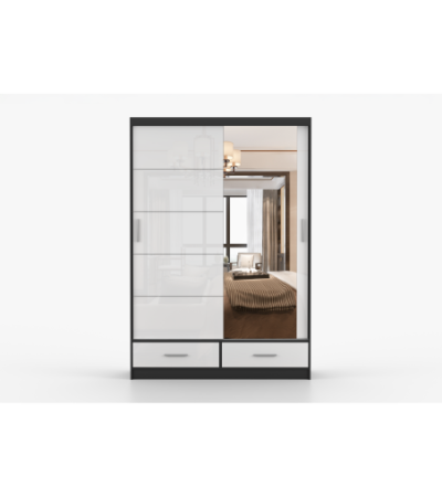 Armoire Saphina 150 cm avec miroir