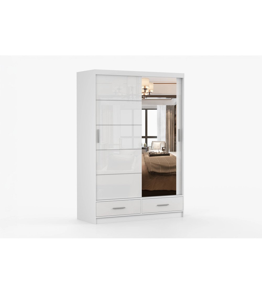 Armoire Saphina 150 cm avec miroir