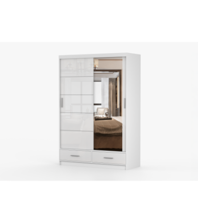 Armoire Saphina 150 cm avec miroir
